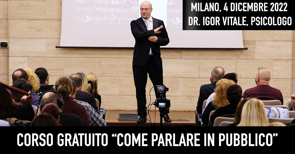 corso come parlare in pubblico con Igor Vitale